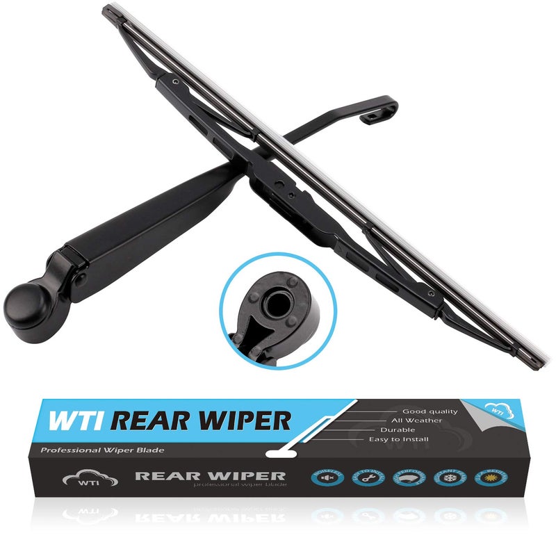 WTI Rear Wiper Arm Blade Set Compatible With Dodge Grand Caravan 2008-2010 / Compatible With Chrysler Town & Country 2008-2010 minivan Rear Windshield Window Wiper Kits Assembly New Replacement - Image 1
